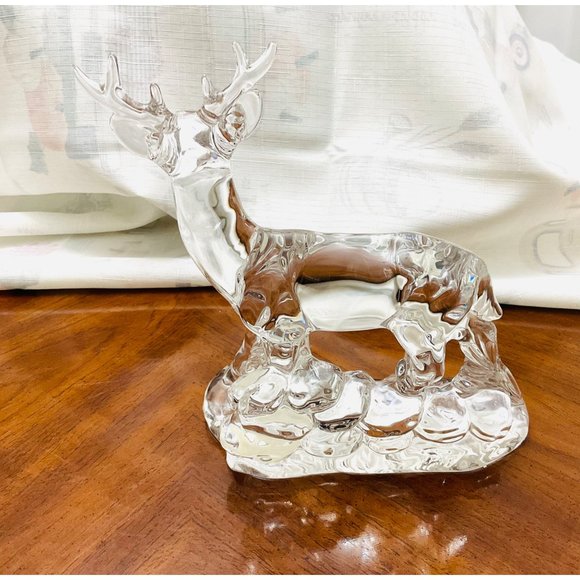 Wonders of the Wild Crystal Au Plomb Deer Stag Figurine - Picture 2 of 4